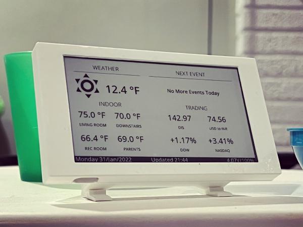 Recipe: Low power, readable data display using a LilyGo T5